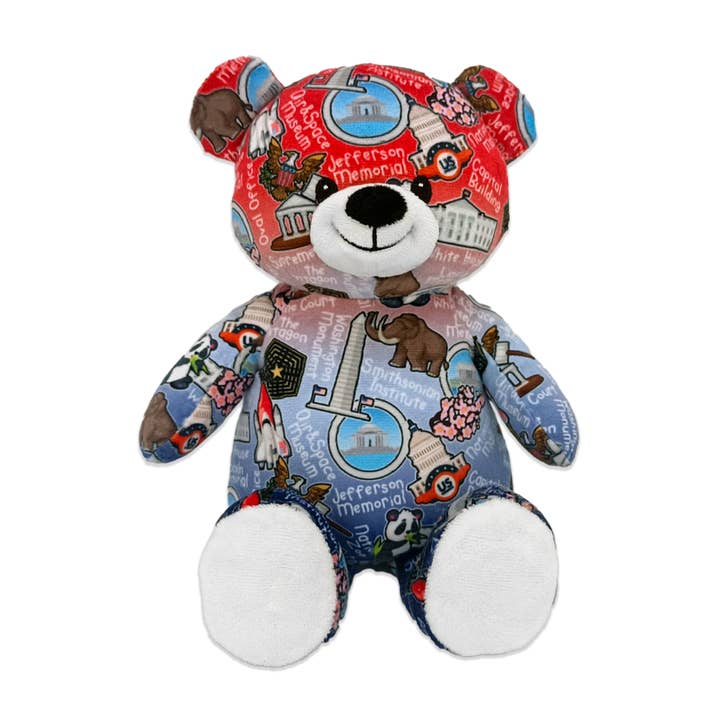9" Washington DC Totally United™ Teddy Bear • Eco for wholesale by The RGU Group
