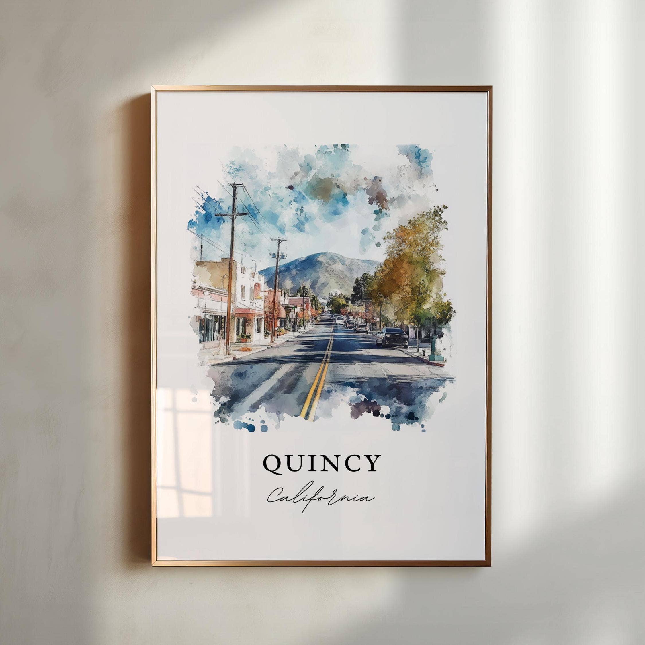 Premium Travel Art - Wholesale Art Print - Quincy CA Wall Art, Quincy California Print, Plumas County Cali Art, Quincy California Gift,