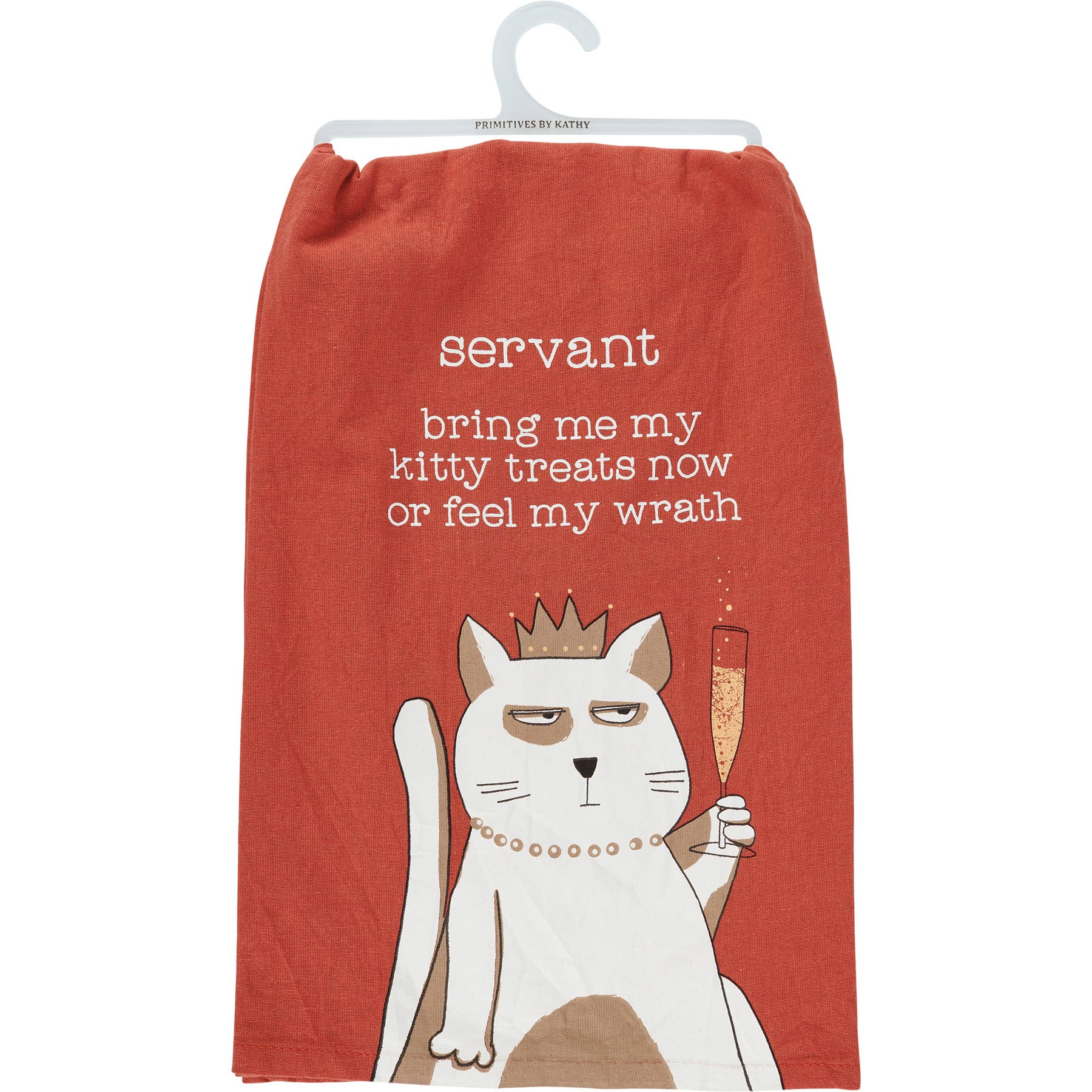 Primitives by Kathy - Wholesale Tea Towel - Treats Or Feel My Wrath Kitchen Towel2