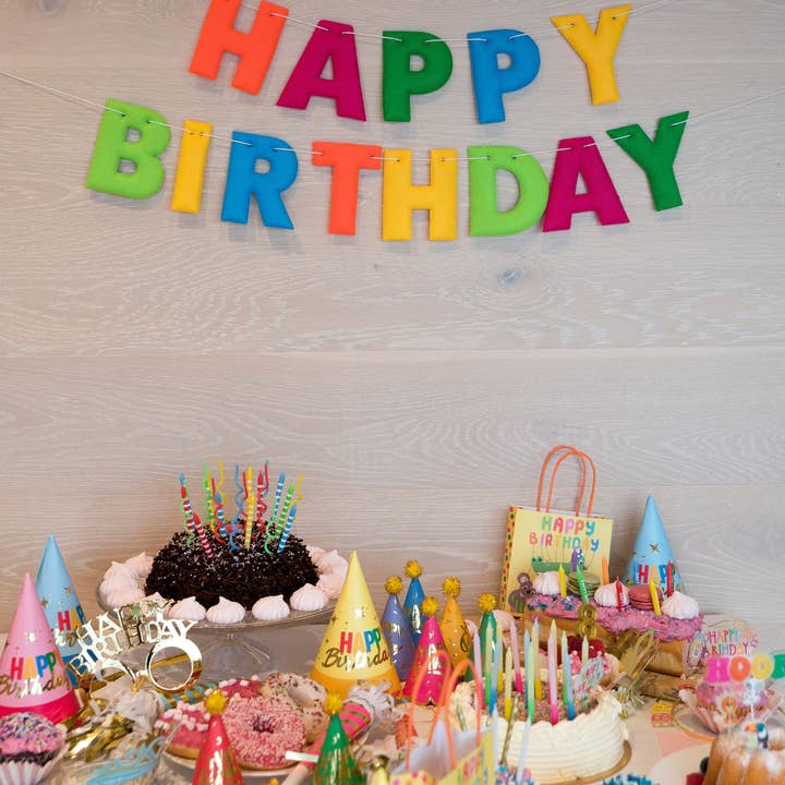 Party Partners - Wholesale Party Sign/Banner - Happy Birthday Padded Felt Banner3