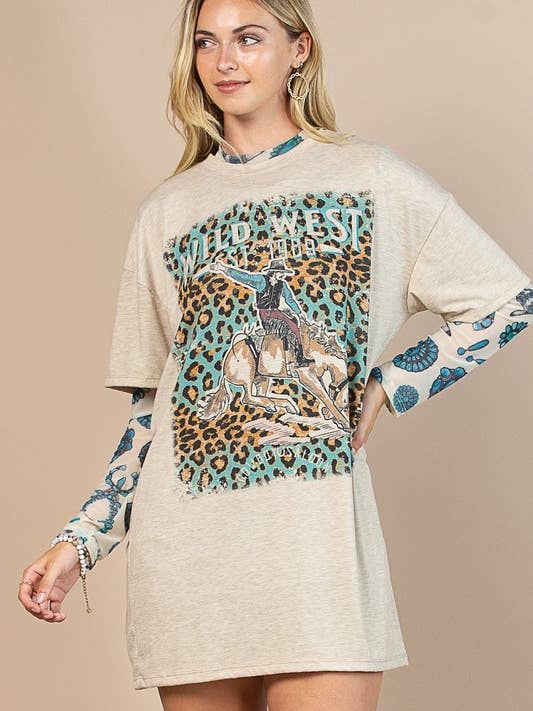 AV1202-ROBE T-SHIRT KELSY WILD WEST pour la vente par Avery