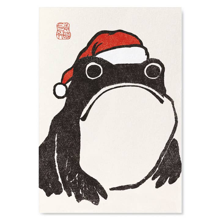 GRENOUILLE DE NOËL : impression d'art japonaise pour la vente par Ezen Trade