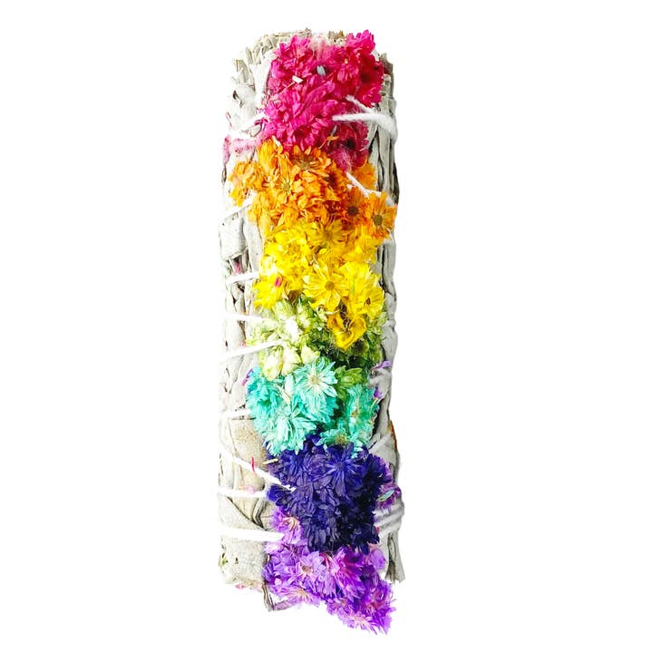 Orglamix - Wholesale Sage Bundle - Love is Love | Rainbow Floral Smudge Gay Pride Born This Way1