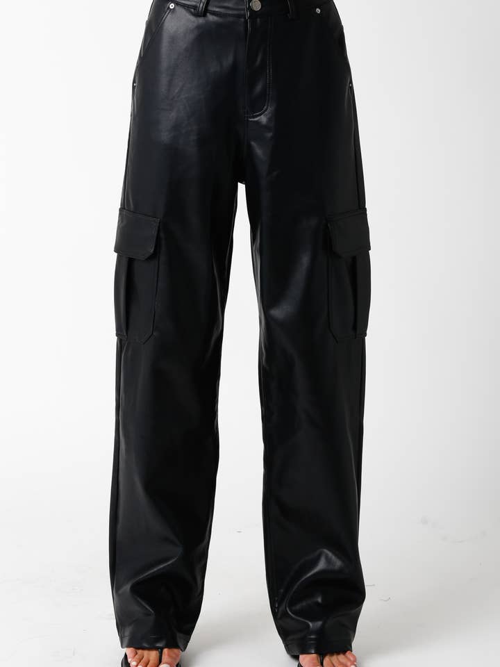 Pantalon Cargo PU Heather pour la vente par Olivaceous