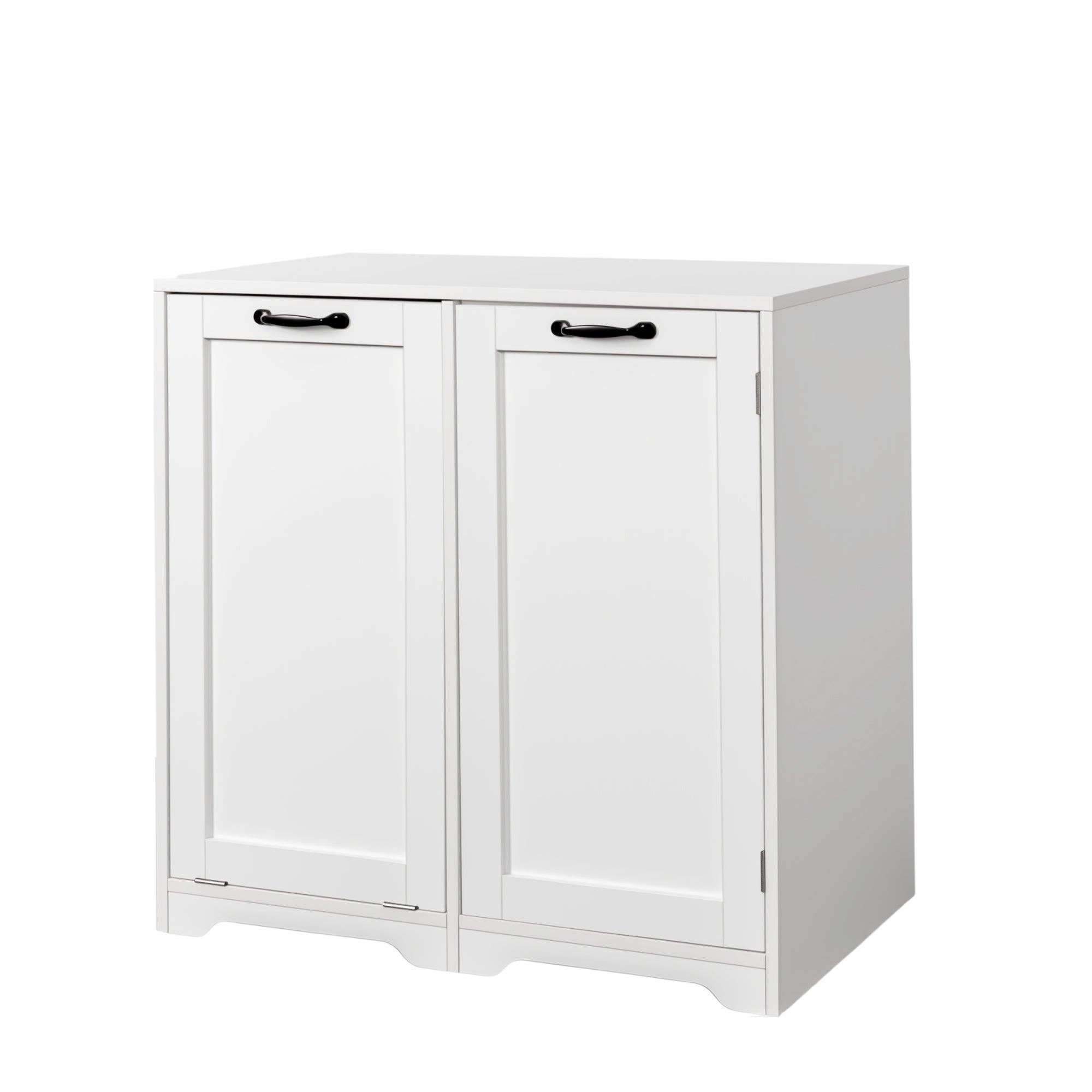 39F Inc. - Wholesale Laundry Hamper - White Laundry Cabinet with Doors, Shelf, and Tilt-Out Hamper7