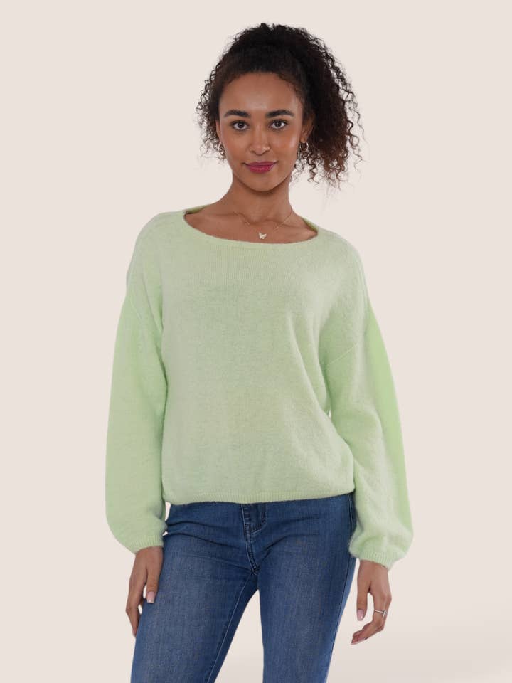 Alpaca Round Neck Soft Jumper for wholesale by Terminal 1 Clothing