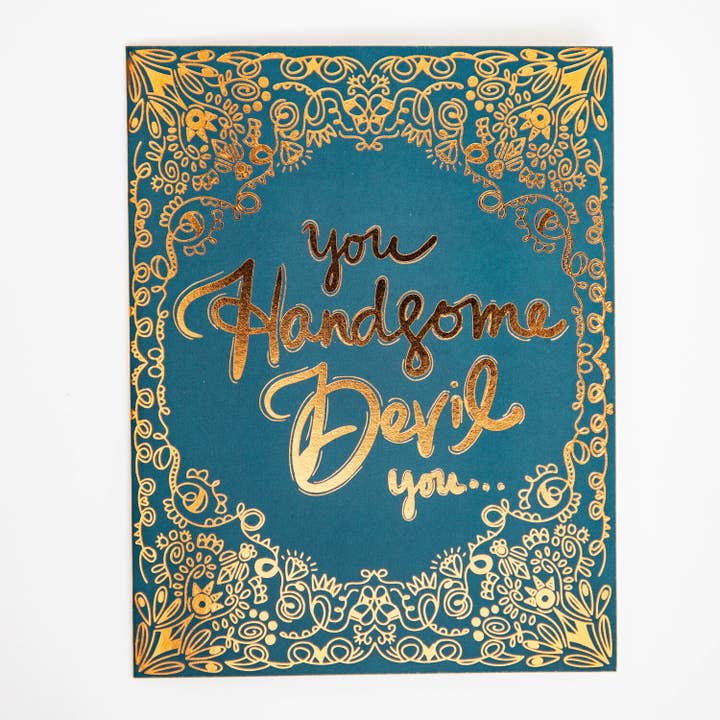 Cartão You Handsome Devil You - Folha de Ouro por atacado de Create Joy Project