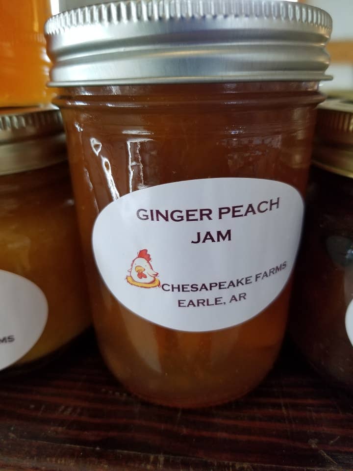 Ginger & Peach Jam – Sweet‑Spiced, Handmade Arkansas Spread for wholesale by Chesapeake Farms LLC