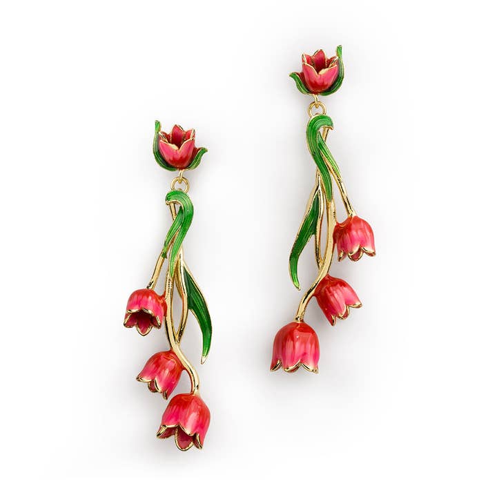 Tulip Drop Oorbellen voor wholesale door Bill Skinner