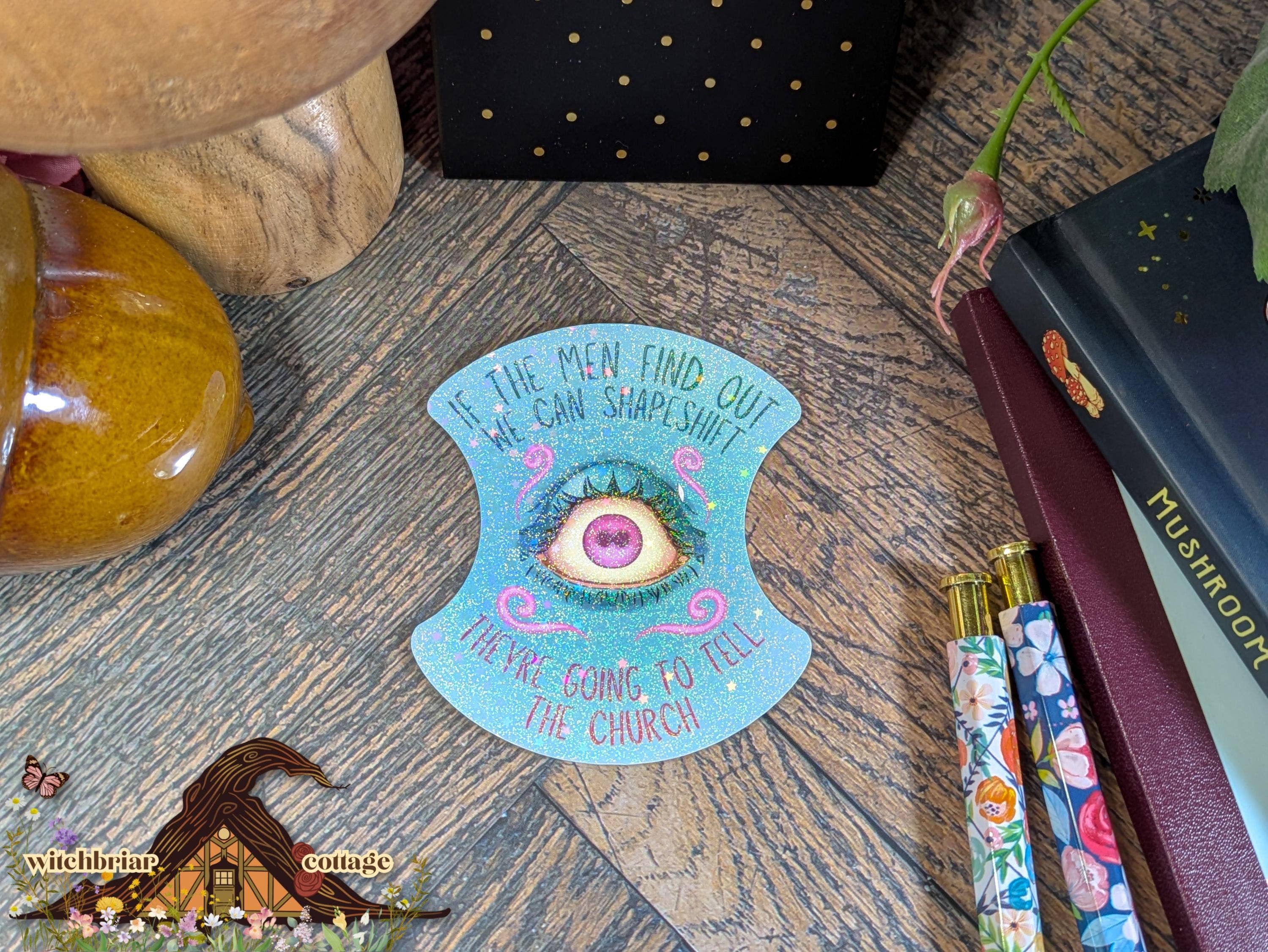 Witchbriar Cottage - Wholesale Sticker - Shapeshift Church Vinyl Sticker for Laptop/Water Bottle3