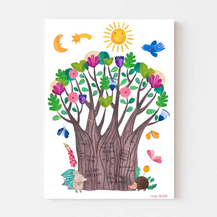 Imprimer A3 *Arbre des affirmations* pour la vente par Frau Ottilie