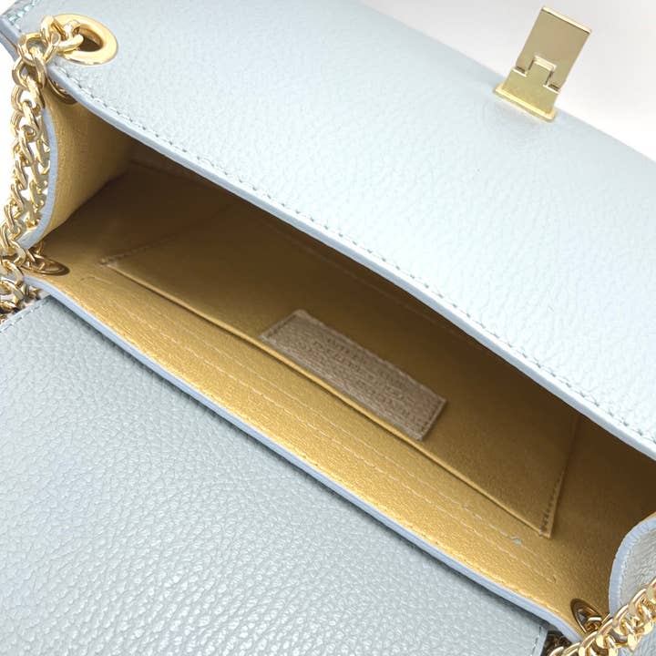 Suie Valentini srl - Wholesale Top Handle Bag - Women's - Genuine leather chain bag, made in Italy, art. 112439