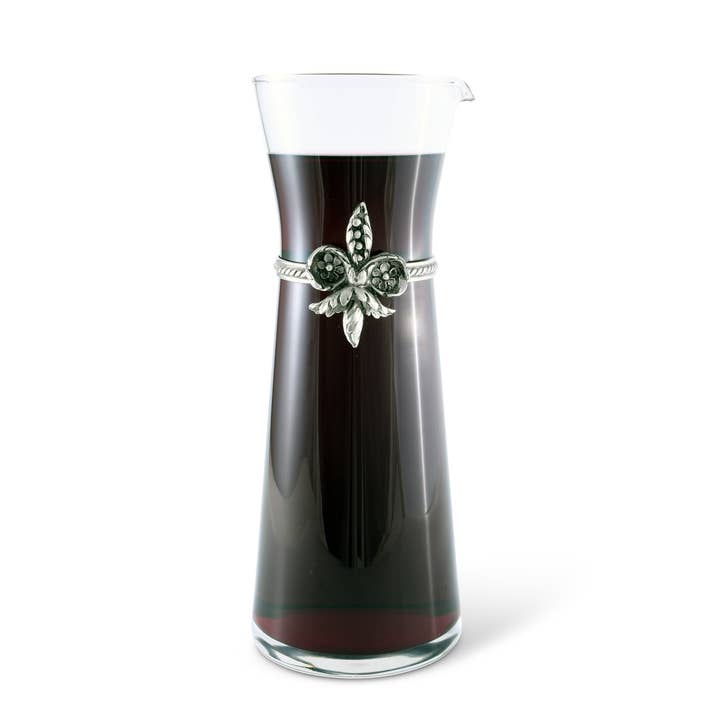 Fleur De Lis Wine Carafe for wholesale by Vagabond House