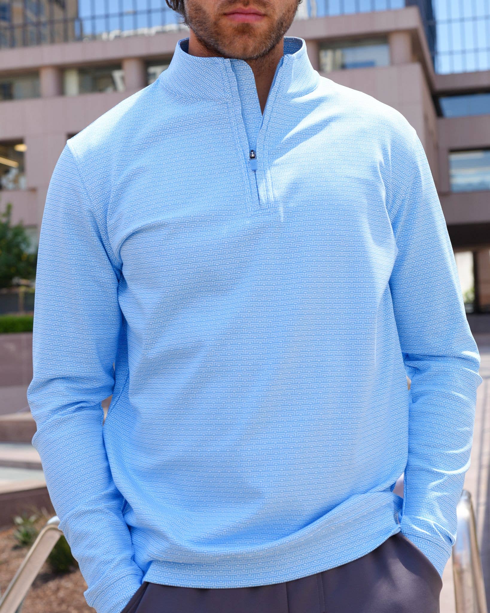USA Palm - Wholesale Sweatshirt - Unisex - Cloud 1/4 Zip32