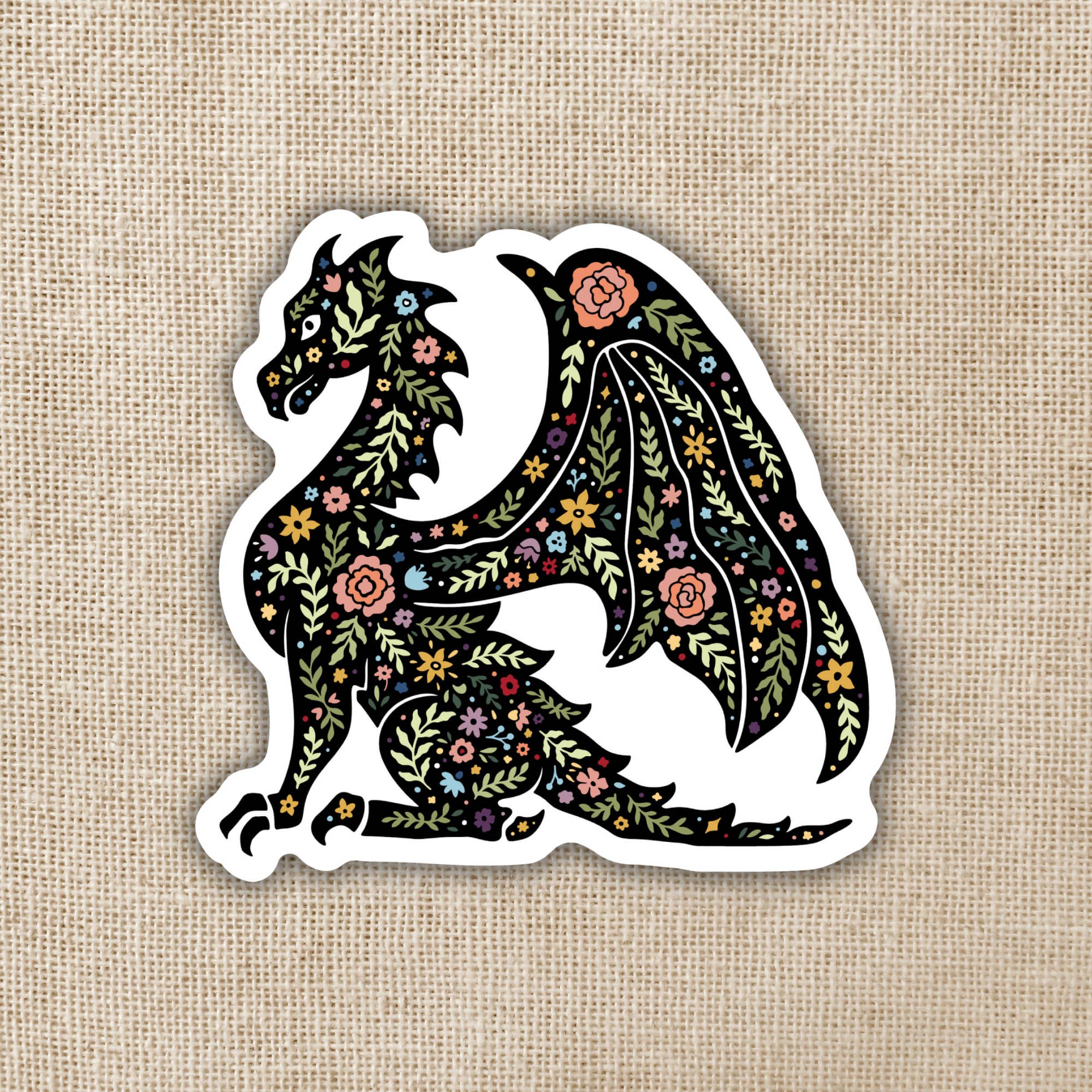 Kingdom of Threads - Wholesale Sticker - Magic Boho Dragon Sticker