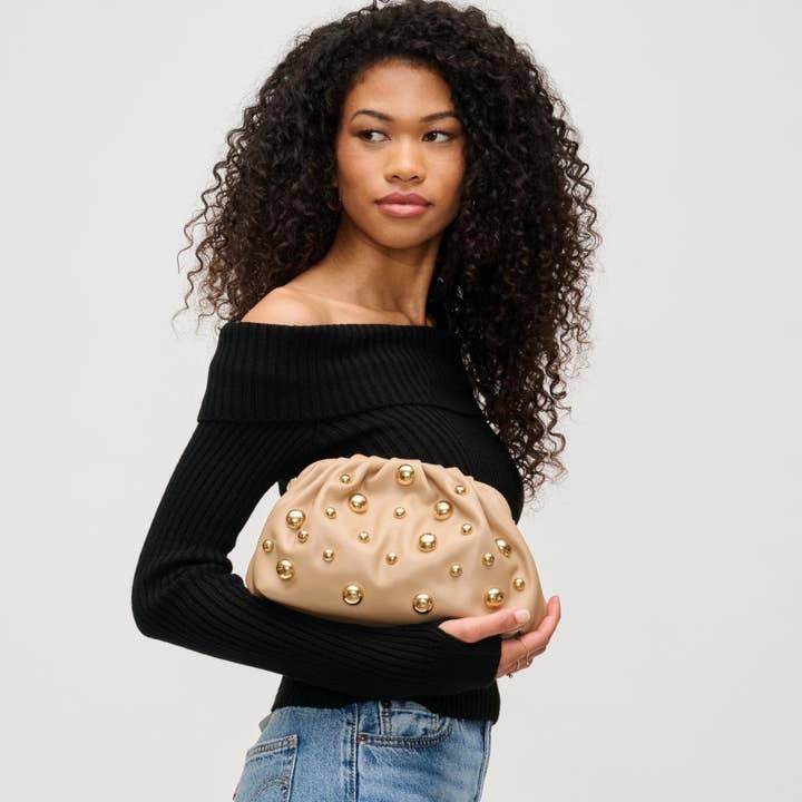 Urban Expressions - Wholesale Clutch Bag - Women's - Carey Studded Clutch