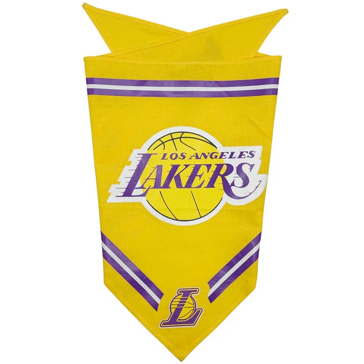 LOS ANGELES LAKERS M-L BANDANA for wholesale by Pets First