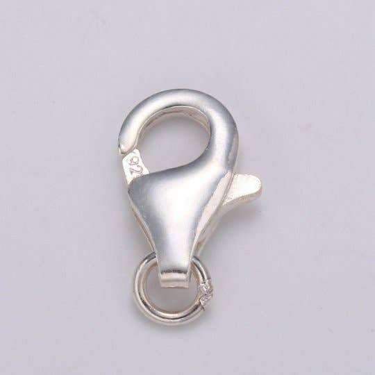 Aim Eternal - Wholesale Clasp - 925 Sterling Silver Lobster Clasps with Jump Ring Jewelry Findings for Bracelet, Necklace jewelry making supply component 10mm, 13mm, 20mm SL-233 SL-234 SL-2351