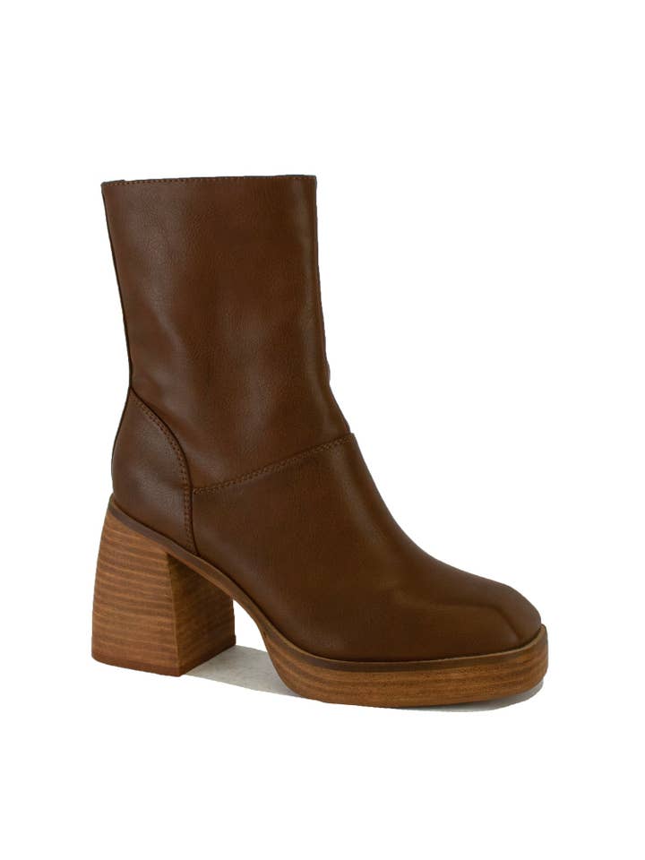 BEAST FASHION - Wholesale Booties - Women's - FOSTER-03 Block Heel Ankle Boots12