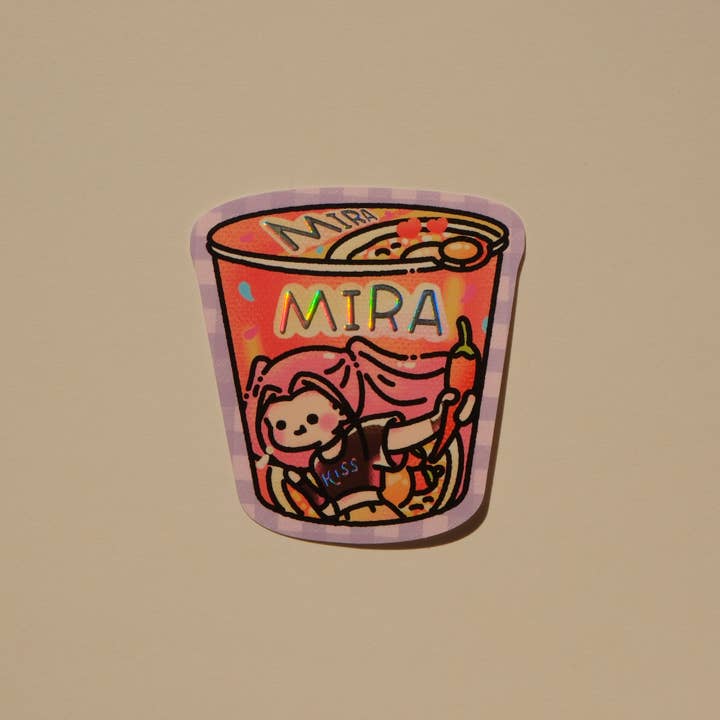 Mira Instant Noodle - Adesivo in Lamina Cacciatori di Demoni Kpop per la vendita all'ingrosso da parte di 2jingis2jing