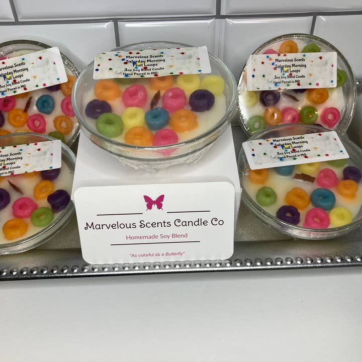 Marvelous Scents Candle Co - Wholesale Grappige kaars - Cereal op zaterdagochtend - Mini 3oz.1