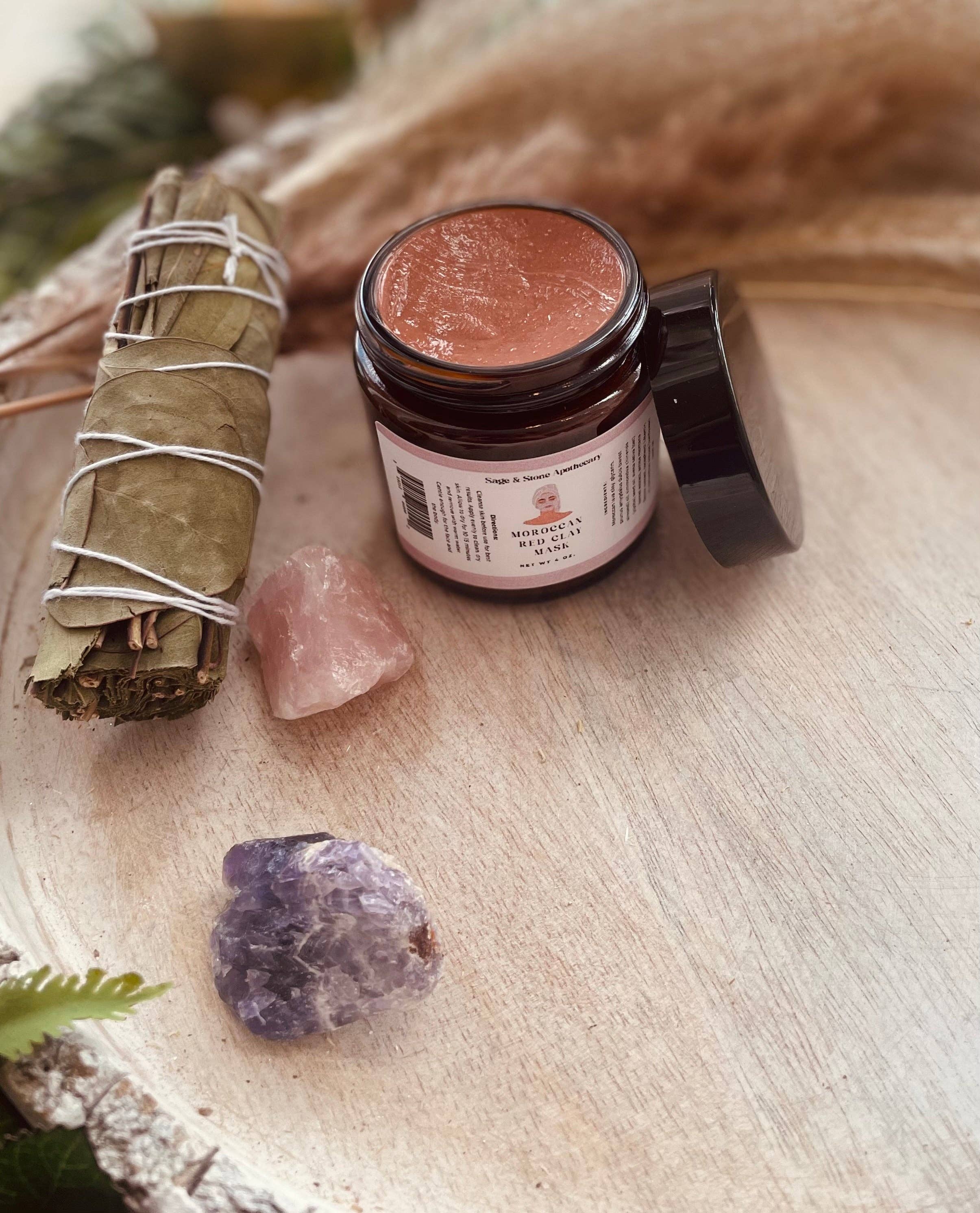 Sage & Stone Apothecary - Wholesale Skincare Face Mask - Moroccan Red Clay Mask2