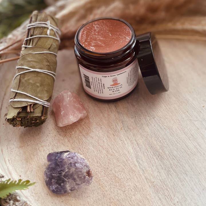 Sage & Stone Apothecary - Wholesale Skincare Face Mask - Moroccan Red Clay Mask2