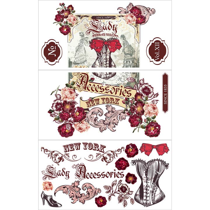 Hokus Pokus - Wholesale Wall Decal/Stickers - Burlesque - Large Cut Into 3 Sheets