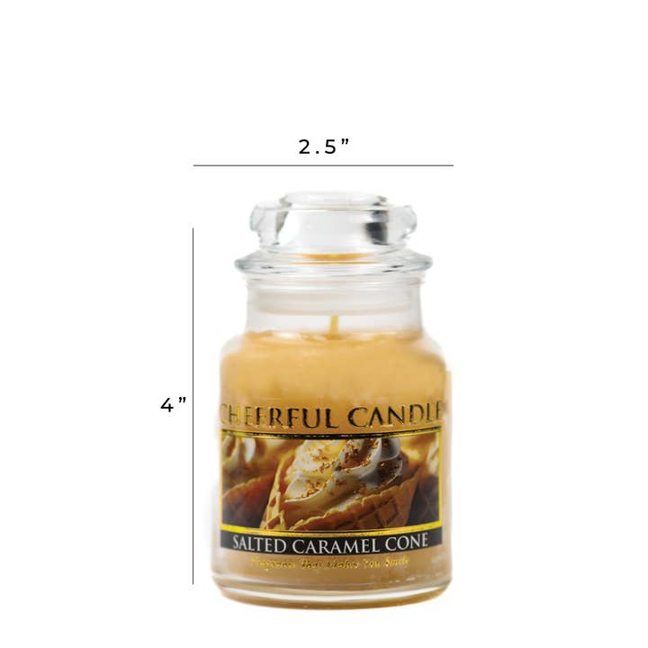 A Cheerful Giver - Wholesale Jar/Filled Candle - Cheerful Candle (6oz.) – Salted Caramel Cone4