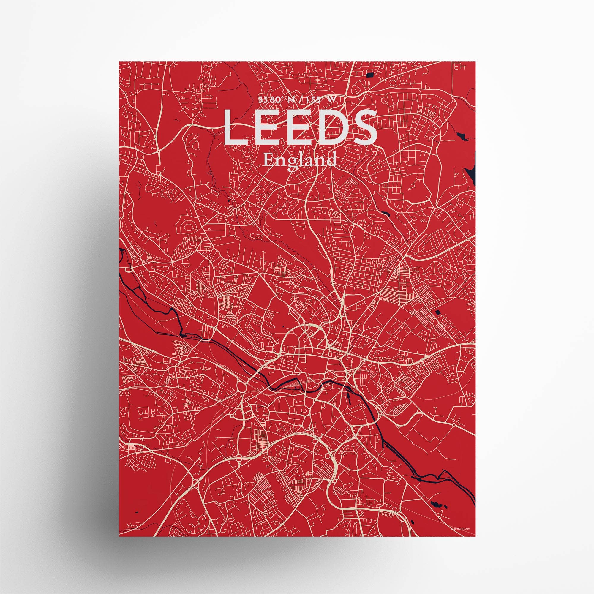 OurPoster.com – wholesale Poster – Leeds karta affisch128