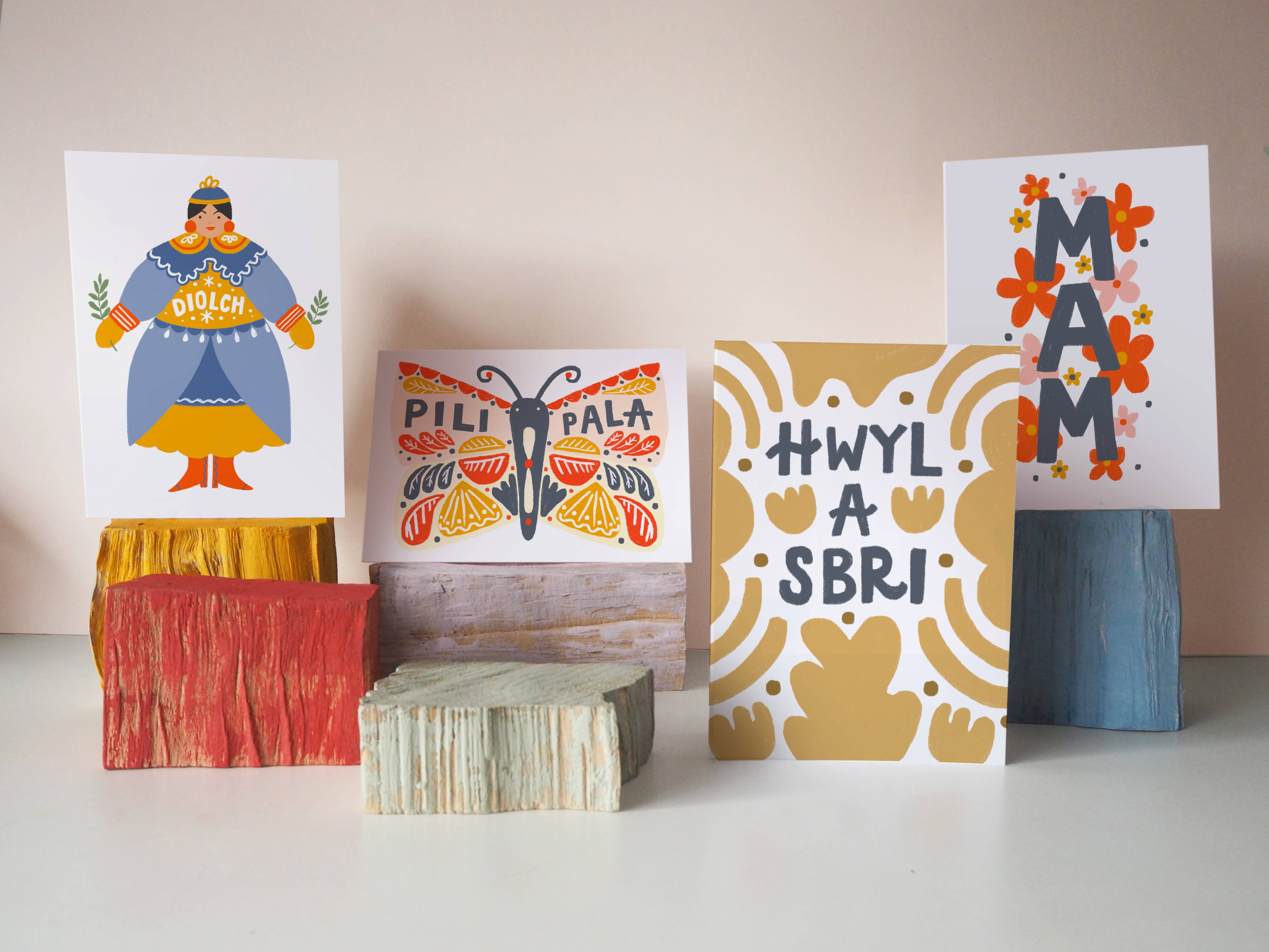 Jade Fisher – Großhandel Hochzeitskarte – Diwrnod Priodas Happy Hochzeitskarte in walisischer Sprache1