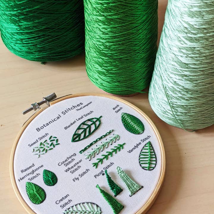 TheComptoir - Wholesale Embroidery/Cross Stitch Supplies - kit d’apprentissage de broderie des points végétaux4