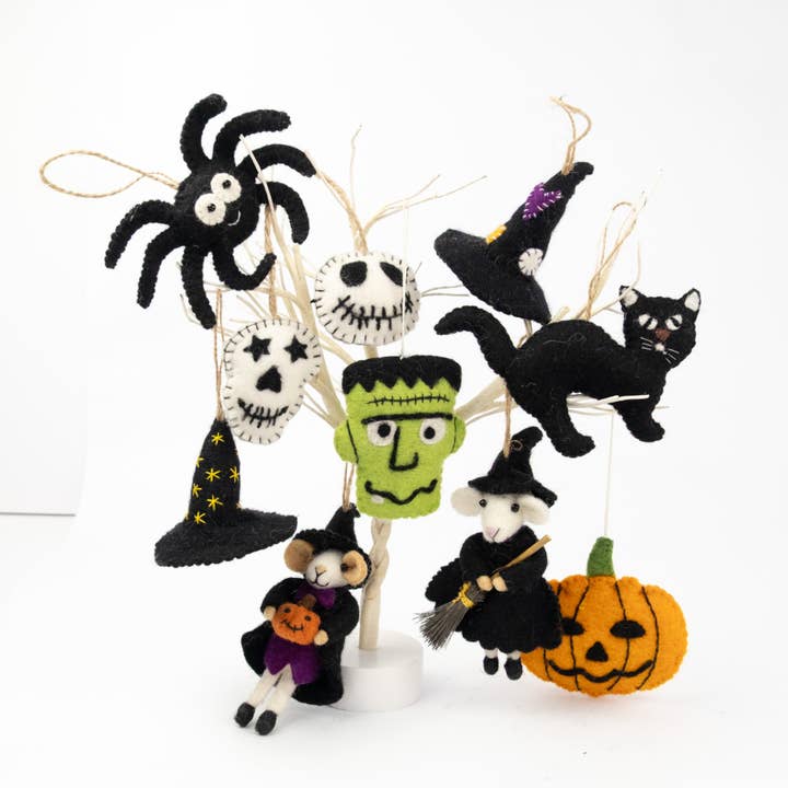 The Winding Road - Wholesale Ornament - Ornament - Halloween Decor - Felt Halloween Mice - NEW!4