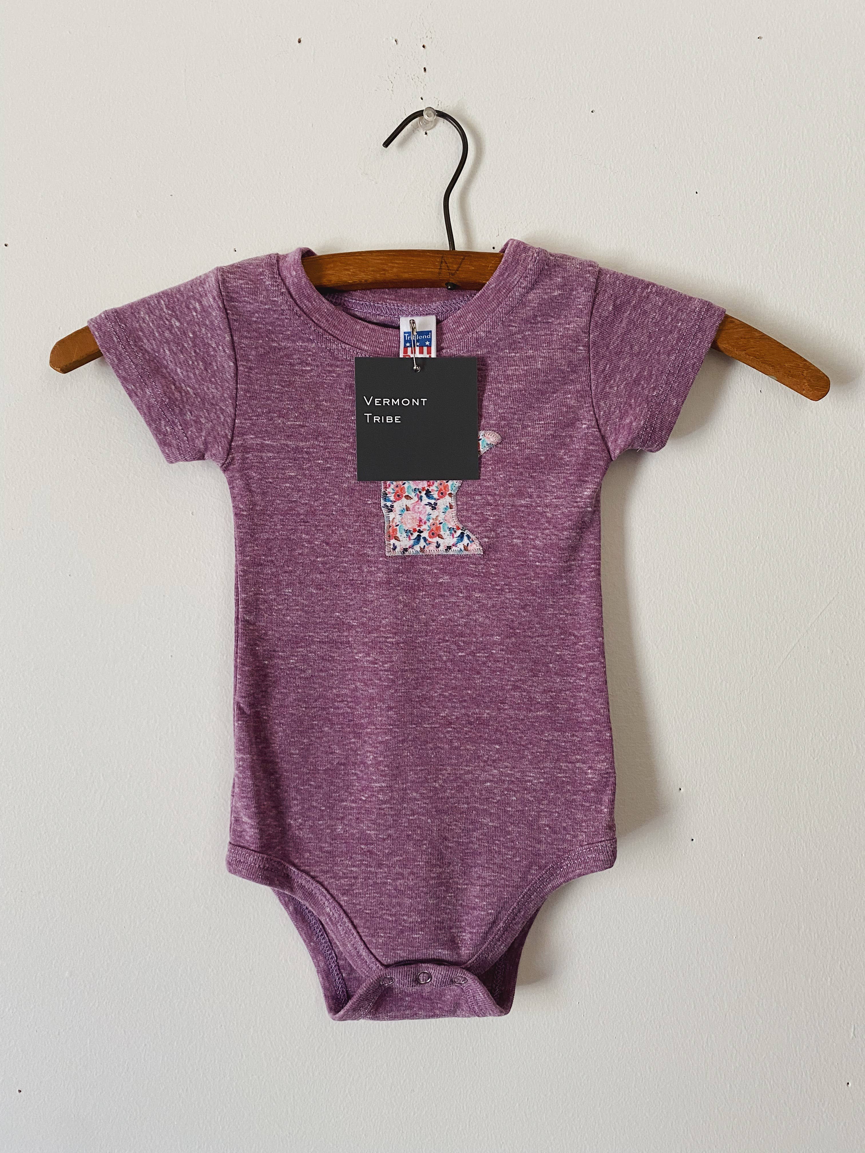 Vermont Tribe - Wholesale Bodysuit (Non-Footed) - Baby - Minnesota Baby Bodysuit - Purple2