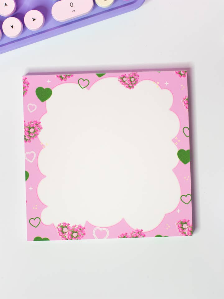 Bloc-notes Rose Hearts pour la vente par Kate & Kris