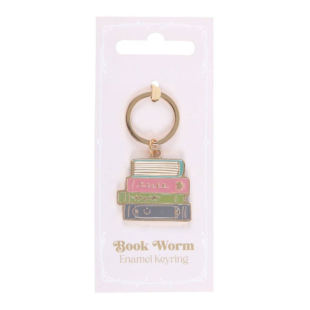 WONDER IMPORTS AUSTRALIA - Wholesale Keychain – Women's - Book Worm Alloy Keyring1