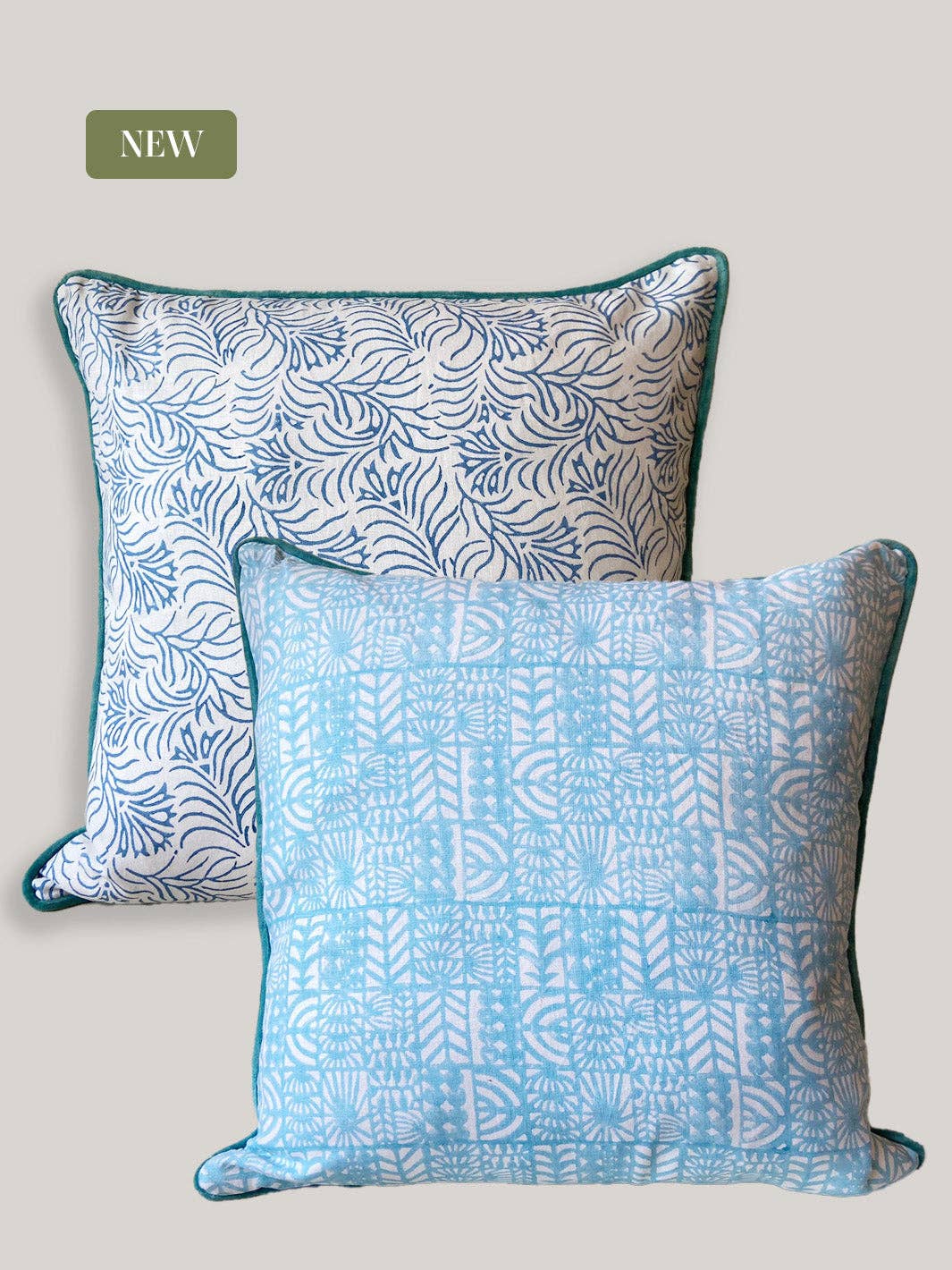 House of Roya Ltd – Engroshandel Pyntepudebetræk – Zeenat dobbeltmønstret pudebetræk i hør5