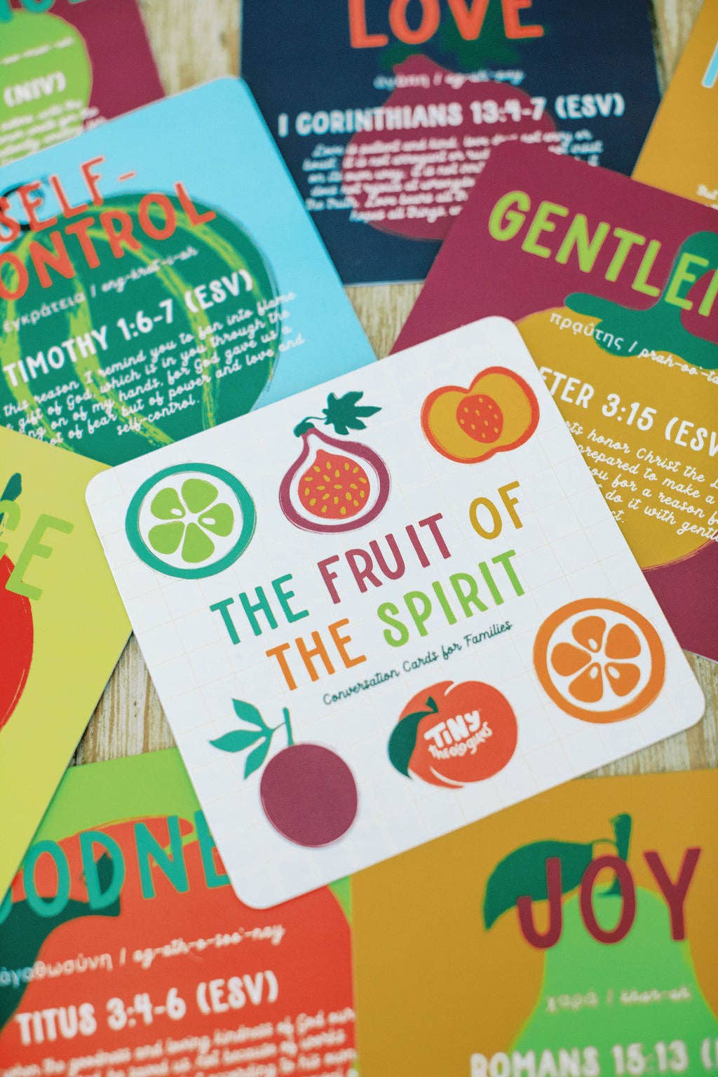 Tiny Theologians - Vendita all'ingrosso Carte didattiche - Bambini e neonati - Carte del Frutto dello Spirito per Bambini19