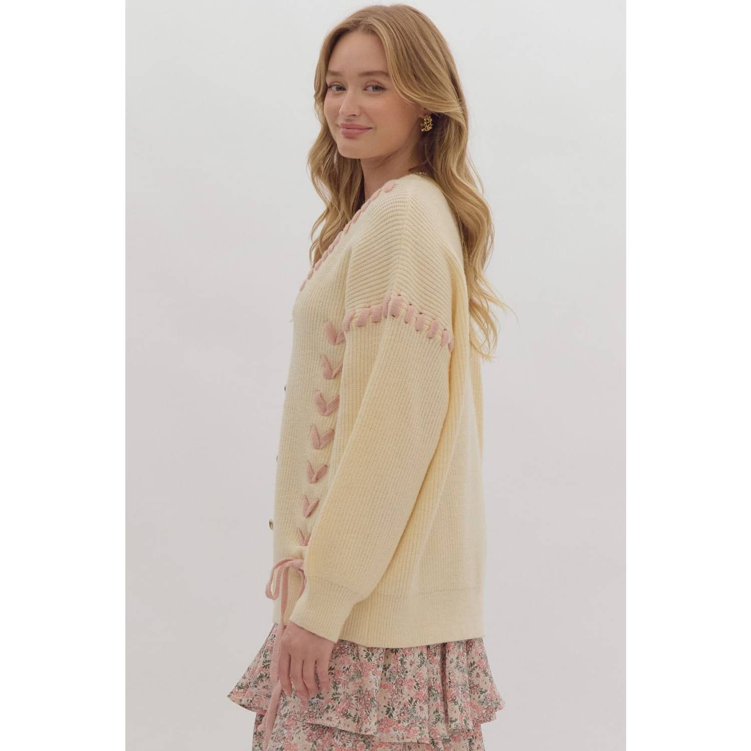 STYLE USA – wholesale Cardigan – Women’s – Ribbed drop shoulder button down cardigan9