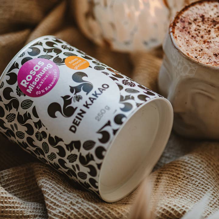 Dein Kakao - Wholesale Hot Cocoa Mix/Kit - Rosa's Blend Organic Chocolate Powder Your Cocoa | vegan