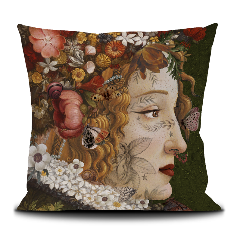 Voglio Bene - Wholesale Throw/Decorative Pillow - 50x50CM FLORA1
