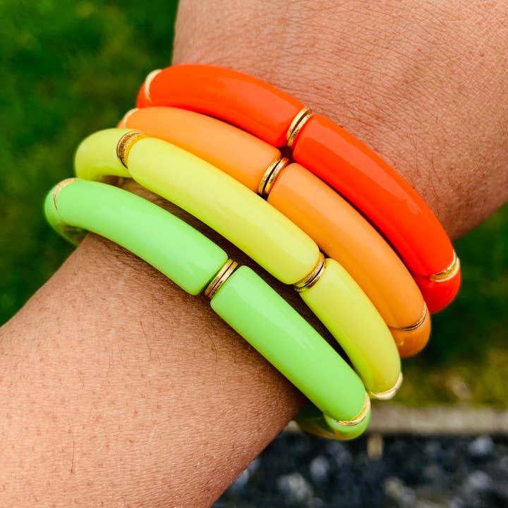 Neon Stack - Set de 4 pièces pour la vente par Lovelybeadz