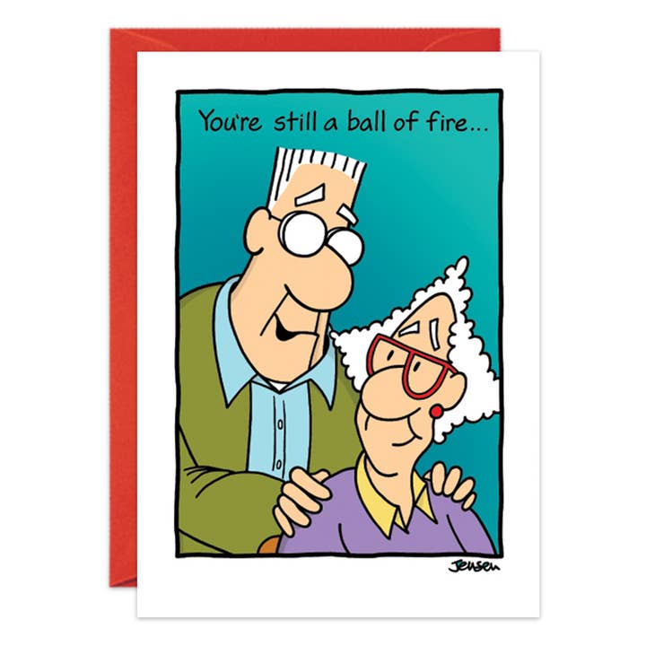 Ball Of Fire Geburtstagskarte — 9052 für den Großhandel von Oatmeal Studios