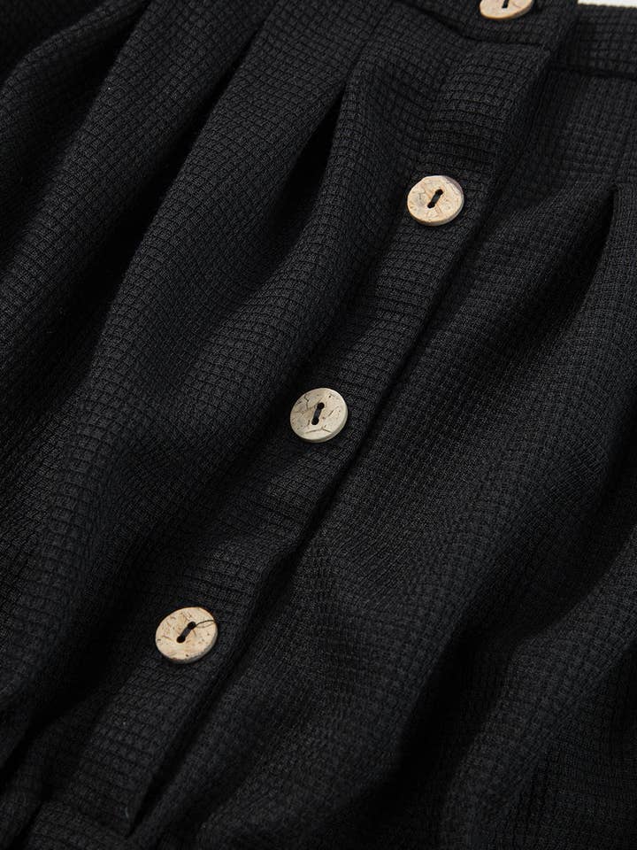 Lovesoft - Wholesale Jumpsuit - Women's - Women's Knotted Straps Button Textured Drawstring Jumpsuit16