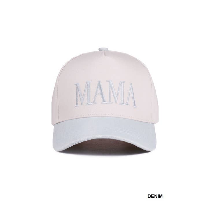 Vanilla Monkey - Wholesale Baseball Cap - Women's - Mama Two Tone Canvas Cotton Cap11