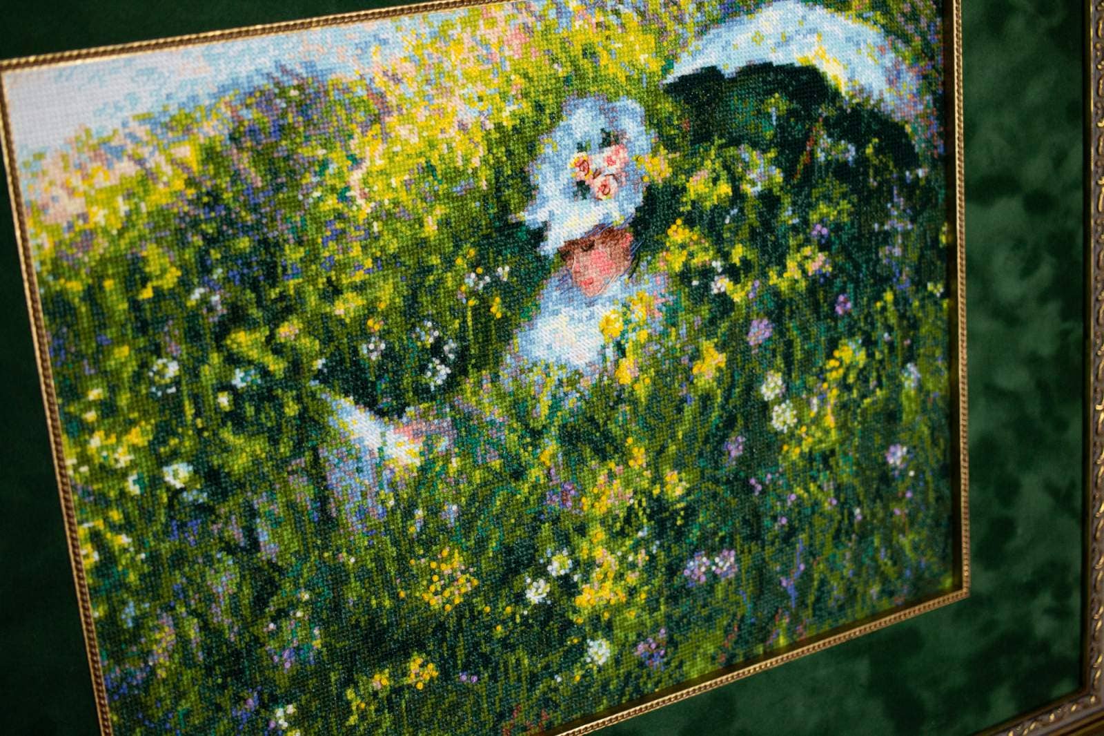 RIOLIS - Wholesale Embroidery/Cross Stitch Supplies - Cross Stitch Kit Riolis 1850 In The Meadow After Monet2