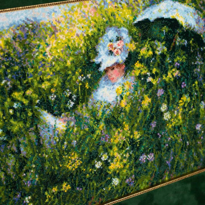 RIOLIS - Wholesale Embroidery/Cross Stitch Supplies - Cross Stitch Kit Riolis 1850 In The Meadow After Monet2