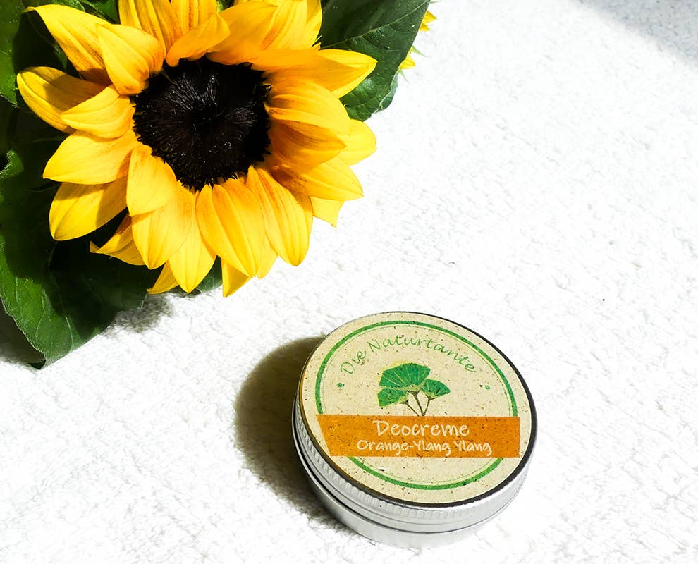 Orange ylang-ylang deodorant cream for wholesale by Die Naturtante Naturkosmetik