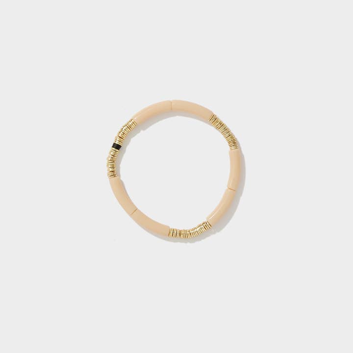 Allie + Bess - Wholesale Beaded bracelet - Nude Zo Bracelet 4mm0