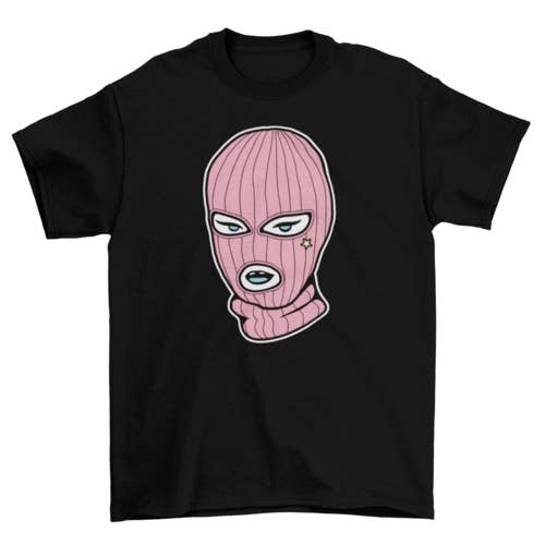 Camiseta con pasamontañas rosa para venta al por mayor de Qiveяa Vera®